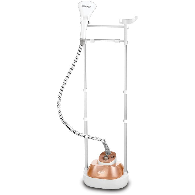 Black+Decker Garment Steamer, 1785 Watt, White and Rose Gold – GSTM2050 Black+Decker Garment Steamer, 1785 Watt, White and Rose Gold – GSTM2050